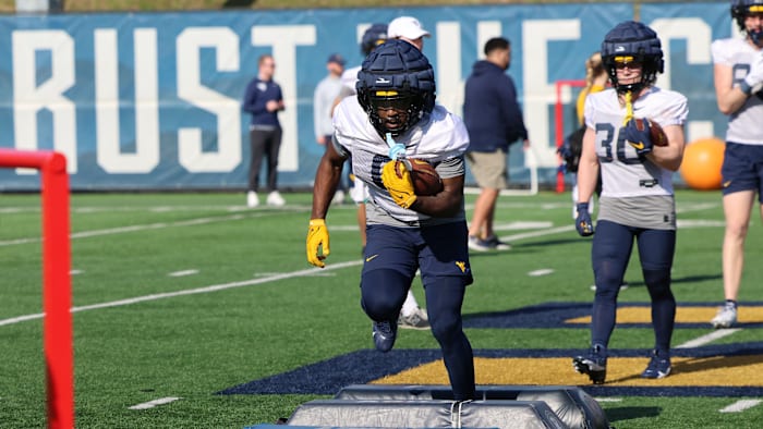 West Virginia redshirt junior running back Jaylen Anderson. 