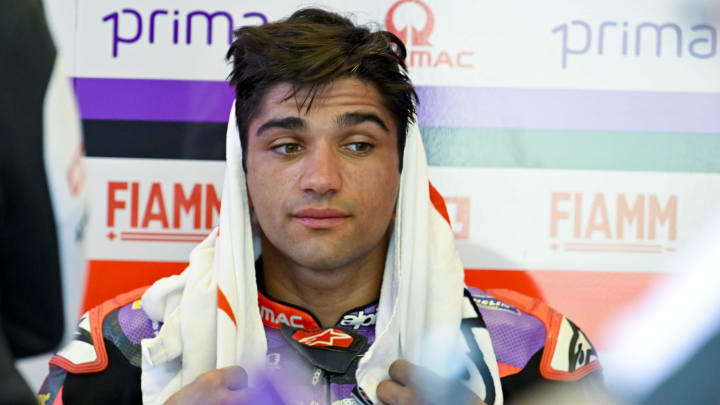 Apr 14, 2024; Austin, TX, USA; Jorge Martin (89) of Spain and Prima Pramac Racing before the MotoGP Grand Prix of The Americas at Circuit of The Americas. Mandatory Credit: Jerome Miron-USA TODAY Sports