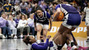 Kansas State Wildcats guard Zyanna Walker, Kennedy Taylor