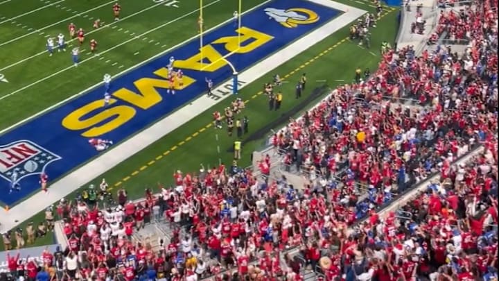 49ers fans took over SoFi Stadium against the Rams.