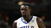Jul 10, 2025; Las Vegas, NV, USA; Philadelphia 76ers forward/center Adem Bona (30) looks on in the first quarter of their game against the San Antonio Spurs at Thomas & Mack Center. Mandatory Credit: Candice Ward-Imagn Images