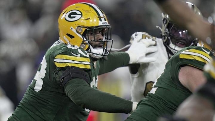 Green Bay Packers offensive tackle Rasheed Walker. Credit: Mark Hoffman/Milwaukee Journal Sentinel/Imagn Images