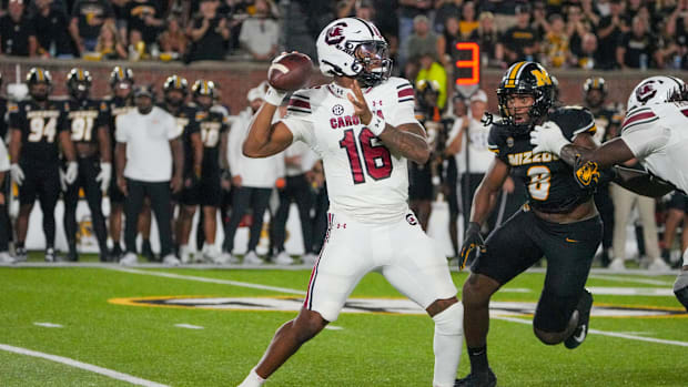 South Carolina quarterback LaNorris Seller