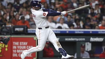 Christian Walker hits a single