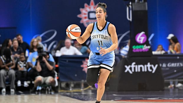Kia Nurse is a free agent now that the guard's contract is up with the Chicago Sky. She averaged 7.2 points per game in 2025.