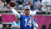 Sam Darnold will be wearing Seattle Seahawks blue next season after signing a three-year contract with the team on Monday. 