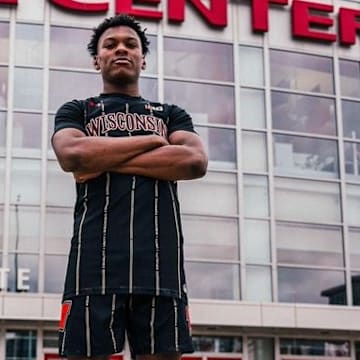 Delafield (Wis.) St John's NW Academics wing LaTrevion Fenderson committed to the Wisconsin Badgers in August 2024.