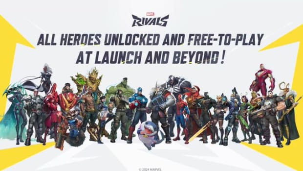 Marvel Rivals graphic announcing all heroes will be free forever.