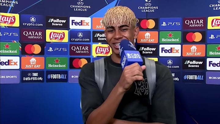 Lamine Yamal (pictured) asked Thierry Henry for a special request after El Clasico in La Liga next weekend.