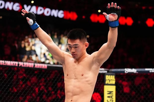 Song Yadong after his main event fight with Henry Cejudo at UFC Seattle.