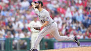 Apr 22, 2023; Philadelphia, Pennsylvania, USA; Colorado Rockies pitcher Jake Bird (59) delivers a pitch against the Philadelphia Phillies during the eighth inning at Citizens Bank Park.