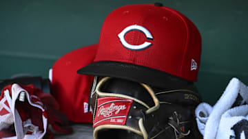 General view of Cincinnati Reds hat 