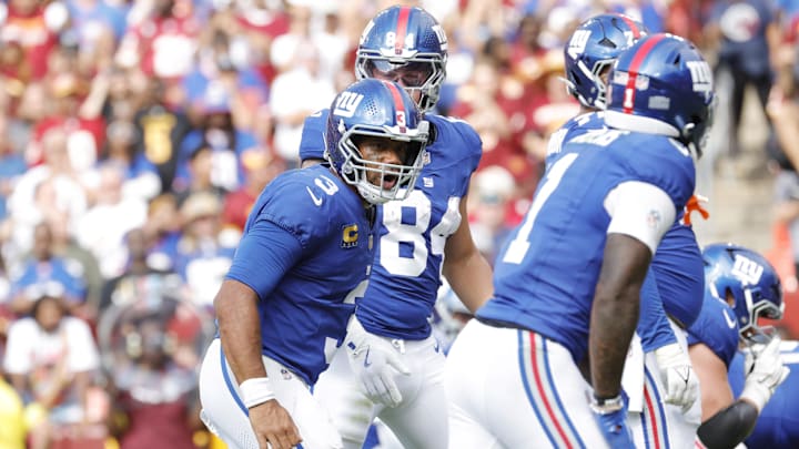 New York Giants quarterback Russell Wilson.