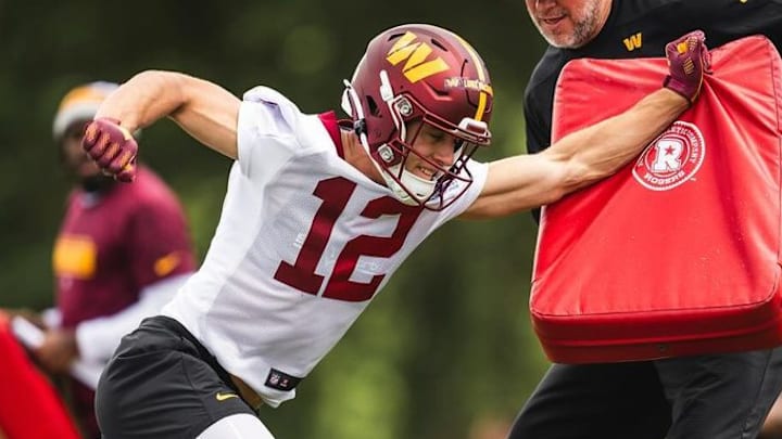 Washington Commanders rookie receiver Luke McCaffrey. 