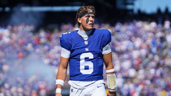 Giants Get Major Update on QB Jaxson Dart Ahead of Lions Game