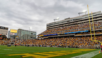 Clouds form as the Arizona State Sun Devils take on the West Virginia Mountaineers at Mountain America Stadium in Tempe on Nov. 15, 2025.