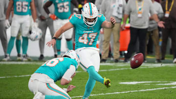 Miami Dolphins kicker Riley Patterson 