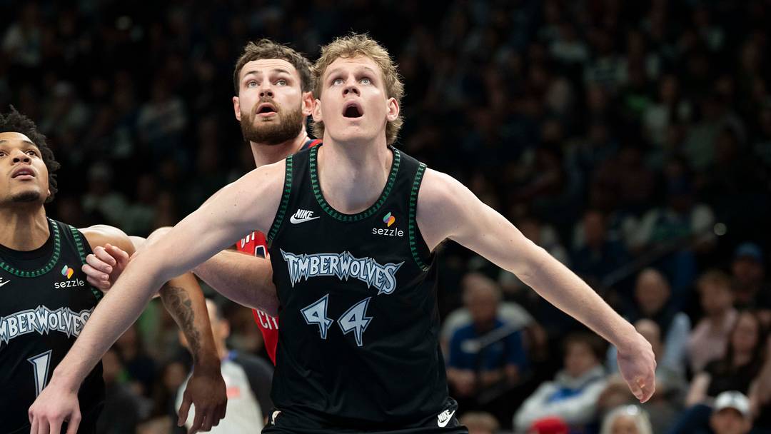 Rocco Zikarsky is currently the "break glass in case of emergency" center for the Minnesota Timberwolves. Mandatory Credit: Jesse Johnson/Imagn Images