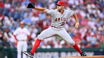 Aug 29, 2023; Philadelphia, Pennsylvania, USA; Los Angeles Angels starting pitcher Tyler Anderson
