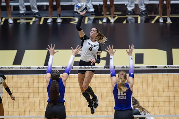 Purdue's Kenna Wollard (4) has turned into one of the Big Ten's most fearsome attackers after a somewhat quiet 2024 campaign.