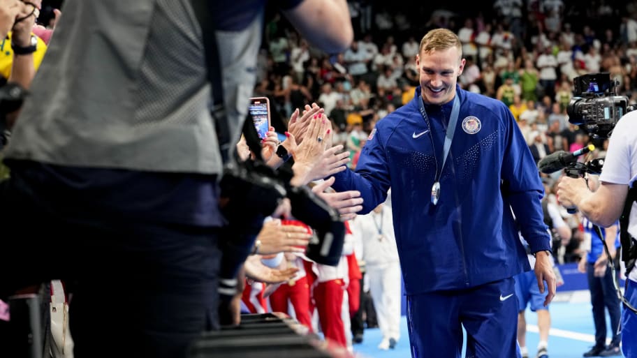 Dressel won his third medal in Paris on Sunday, a silver in the 4X100 medley relay.