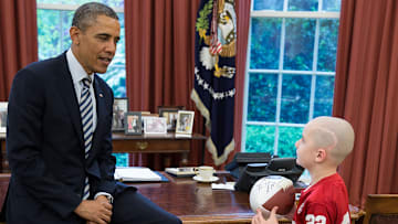 Jack Hoffman with President Barack Obama.