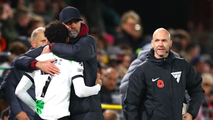 Juergen Klopp, Luis Diaz, Anthony Taylor