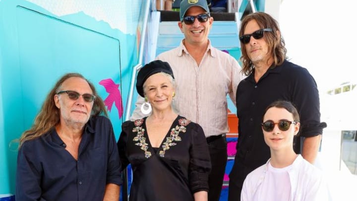 David Zabel, Norman Reedus, Greg Nicotero, Melissa McBride, Louis Puech Scigliuzzi