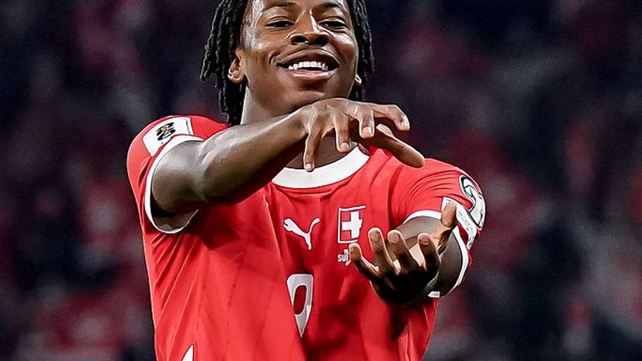 Switzerland midfielder Johan Manzambi