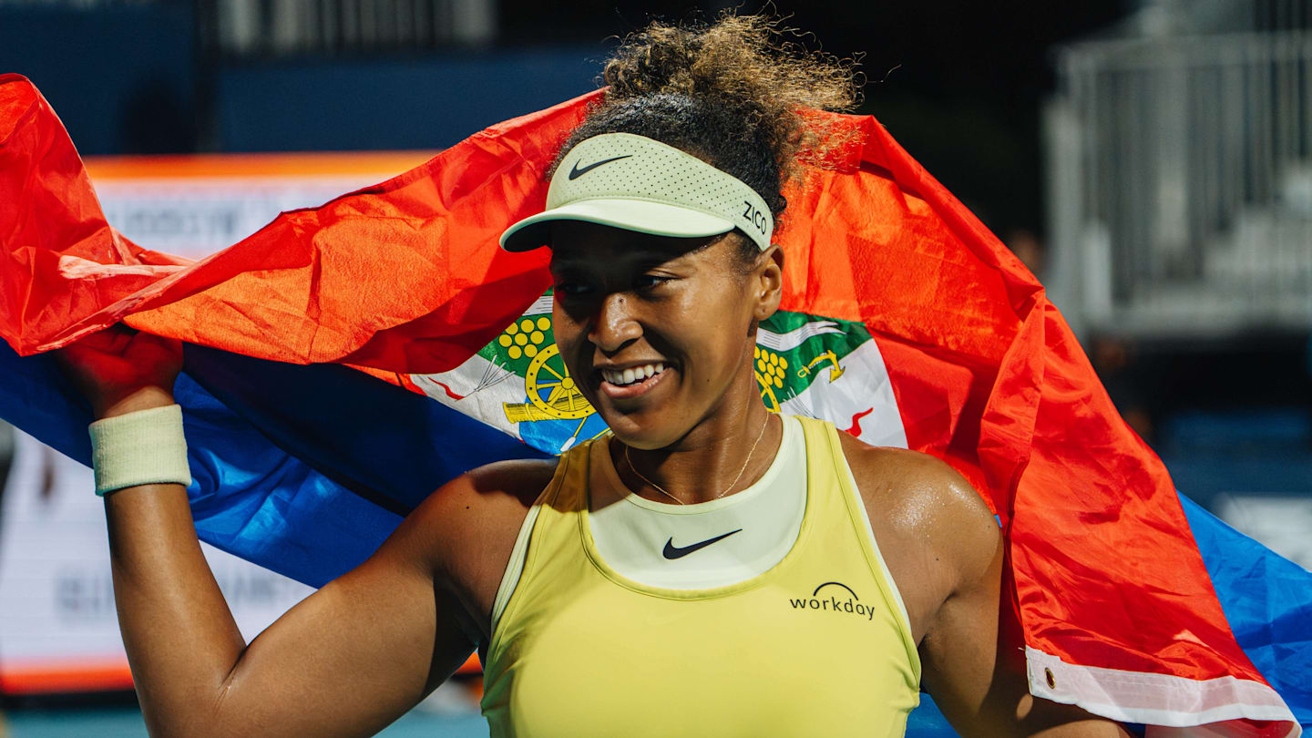 Naomi Osaka Celebrates Haiti After Win at Miami Open
