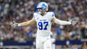 Detroit Lions defensive end Aidan Hutchinson had 7.5 sacks in six games during the 2024 NFL season.