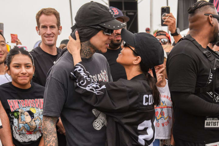 Travis Barker, Kourtney Kardashian Run, Travis, Run