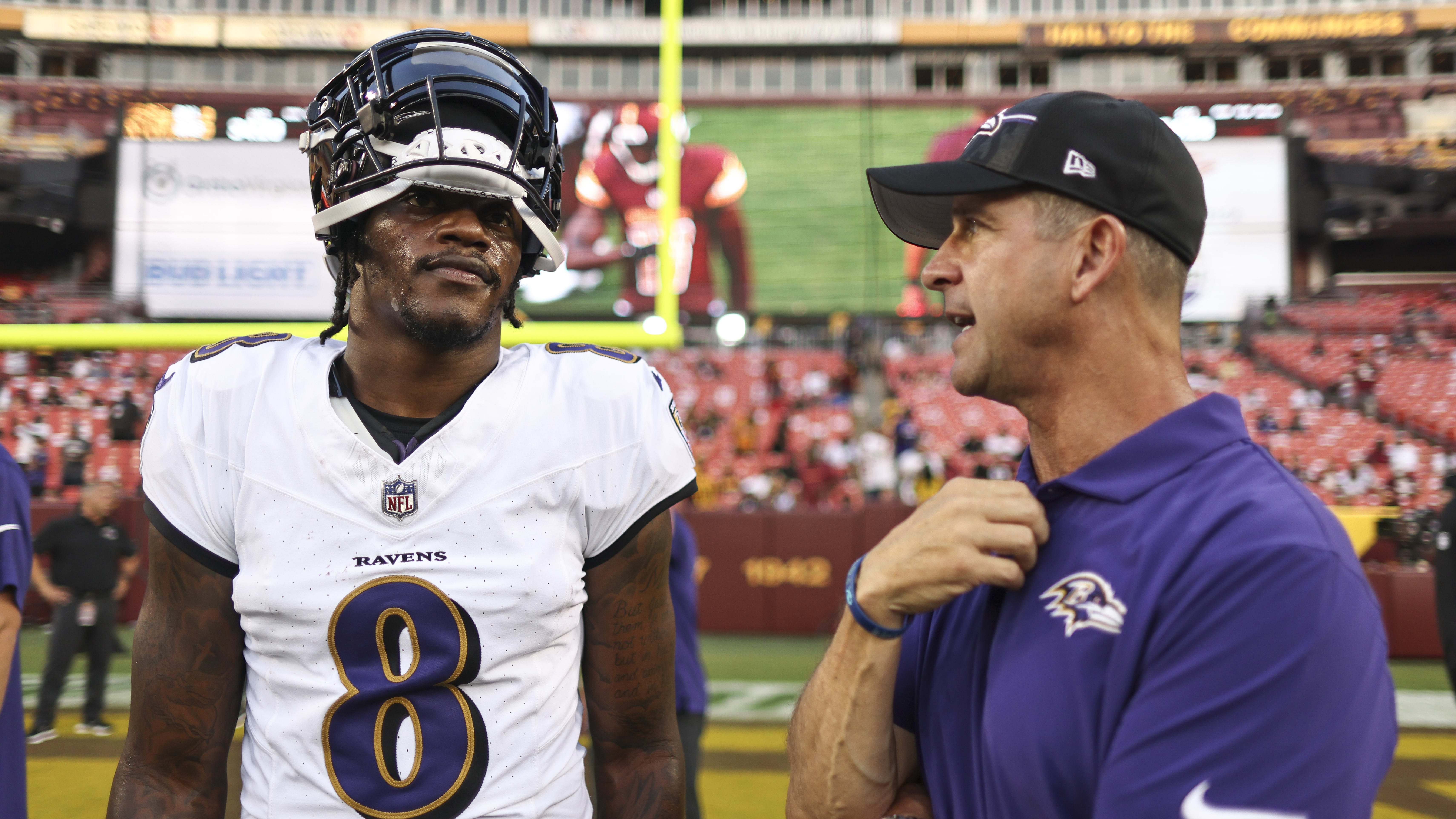 Lamar Jackson, John Harbaugh