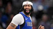 Mar 31, 2025; Dallas, Texas, USA; Dallas Mavericks forward Anthony Davis (3) during the game between the Dallas Mavericks and the Brooklyn Nets at the American Airlines Center. Mandatory Credit: Jerome Miron-Imagn Images