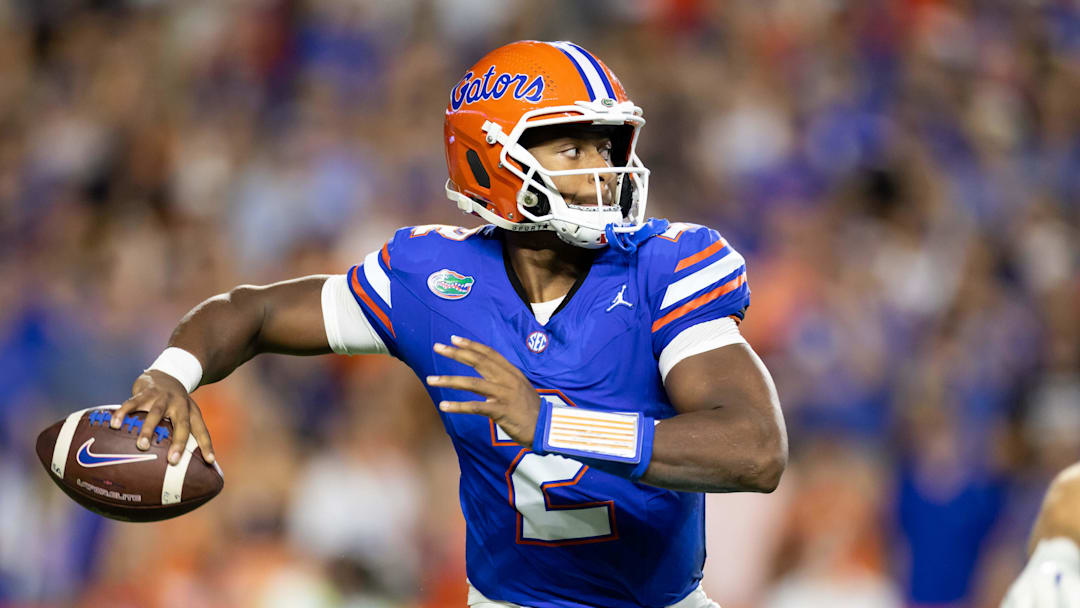 Florida Gators quarterback DJ Lagway can stretch defenses with his arm and hurt them with his legs.