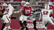 Wisconsin offensive lineman Jake Renfro (57) provides pass protection during the second quarter of their game against Miami (Ohio) Thursday, August 28, 2025 at Camp Randall Stadium in Madison, Wisconsin.