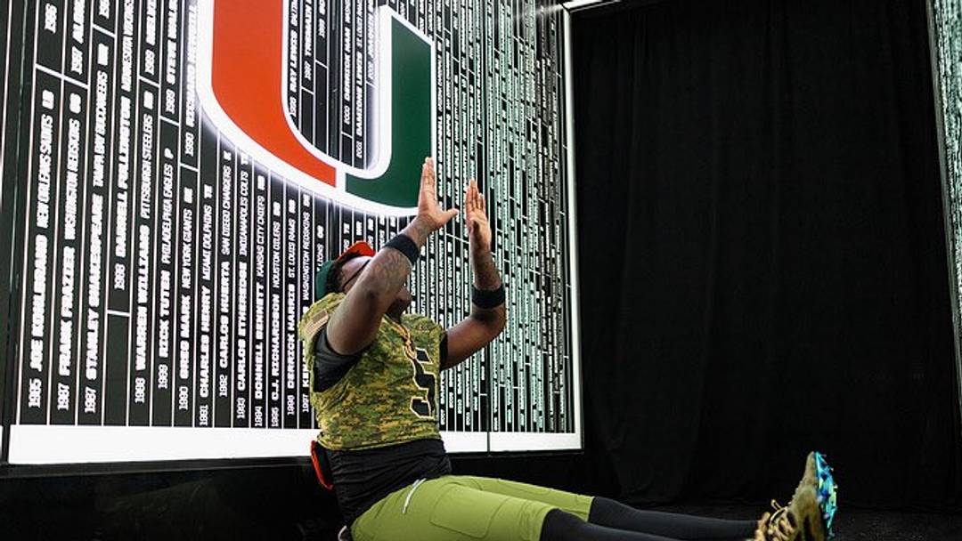 Jaiden Bryant on an official visit to Miami Jaiden Bryant on an official visit to Miami