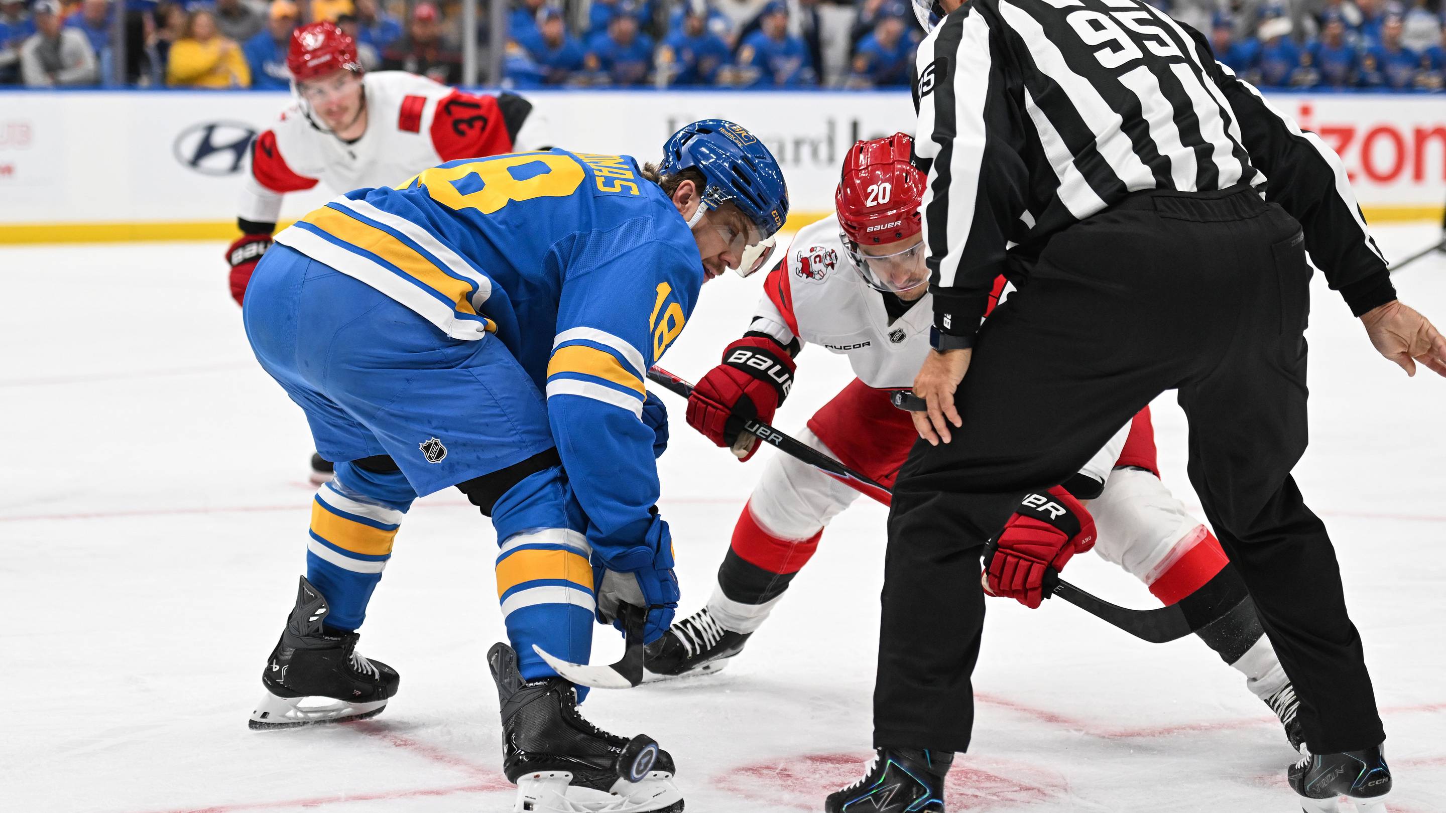 4 losers in Blues humbling 4-0 loss to reigning Stanley Cup champs, Carolina