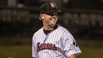 Tanner McDougal smiles during an outing with the Double-A Birmingham Barons.