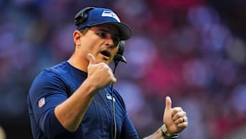 Seahawks head coach Mike Macdonald
