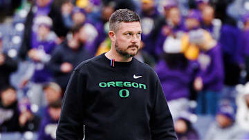 Oregon Ducks Washington Huskies uniforms husky stadium dan lanning NIL jedd fisch rivalry video villian playoff dante moore