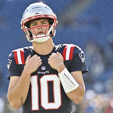 Drake Maye and the Patriots take their winning streak into Tampa Bay.