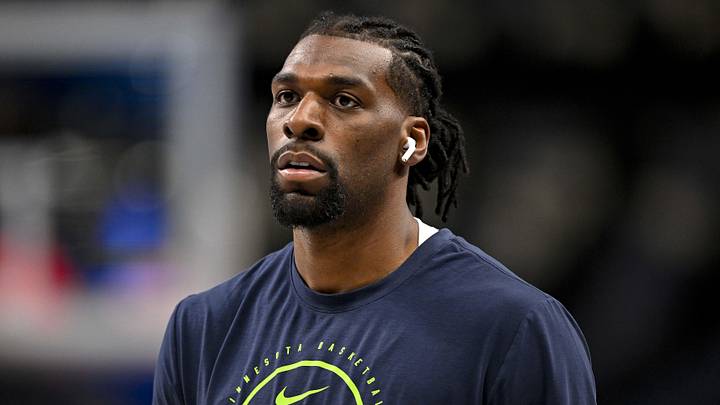 Mar 30, 2026; Dallas, Texas, USA; Minnesota Timberwolves center Naz Reid (11) warms up before the game between the Dallas Mavericks and the Minnesota Timberwolves at the American Airlines Center. Mandatory Credit: Jerome Miron-Imagn Images