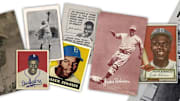 Jackie Robinson baseball cards of the late 1940s and early 1950s