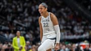 Las Vegas Aces center A'ja Wilson was named Co-Defensive Player of the Year by the WNBA for 2025. 