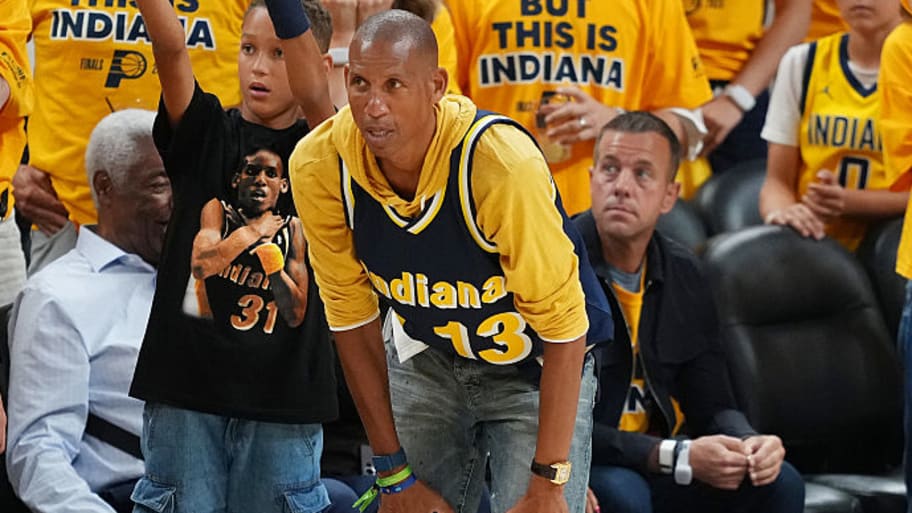 Reggie Miller watched his Pacers beat the Thunder in Game 3 of the NBA Finals on Wednesday night.  | Photo by Dylan Buell/Getty Images