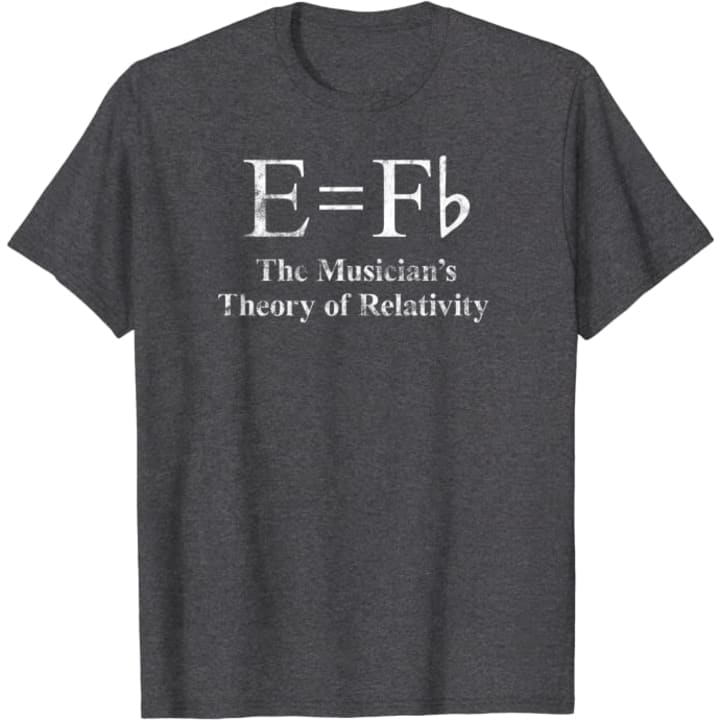 e = f flat punny t-shirt