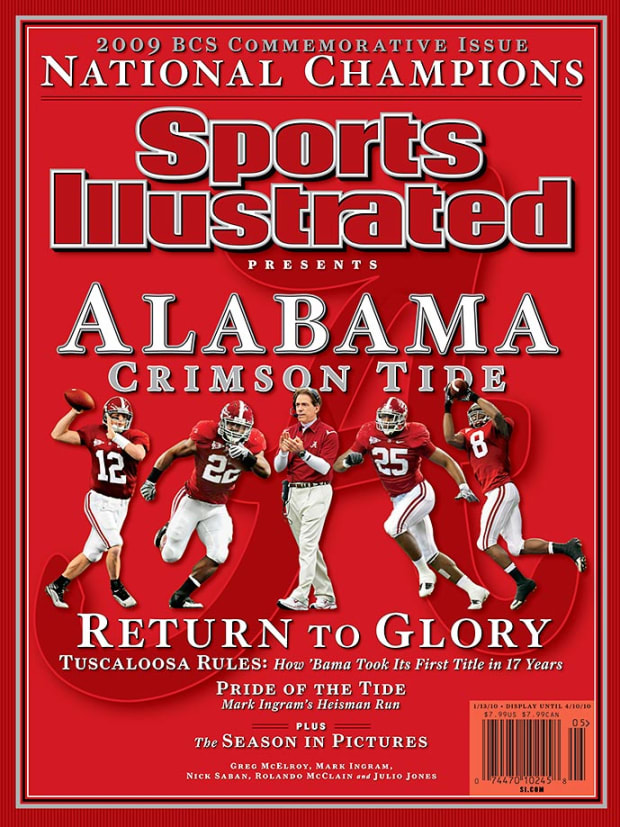 Sports Illustrated commemorative edition cover for the 2009 national championship Alabama Crimson Tide