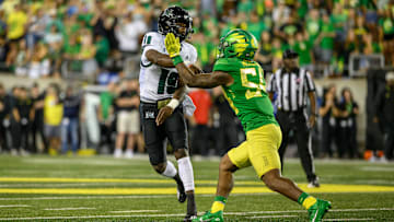 In 2023 as a true freshman Jerry Mixon created four quarterback pressures in just 31 defensive snaps, including his first career sack at Stanford.