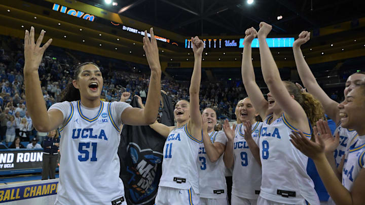 UCLA Bruins center Lauren Betts (51) 